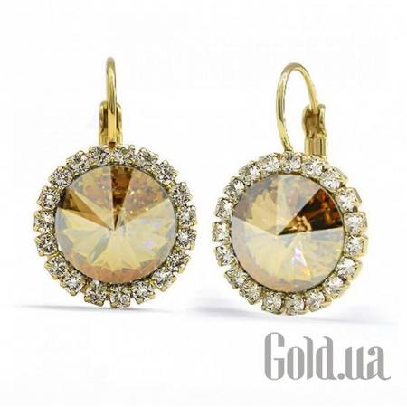Серьги Серьги с кристаллами Swarovski в позолоте