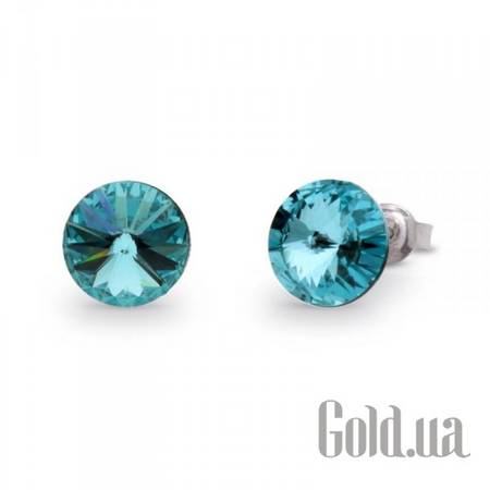 Пусеты (гвоздики) Серьги с кристаллами Swarovski