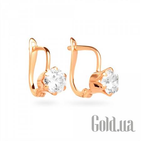 Серьги Золотые серьги с куб. циркониями