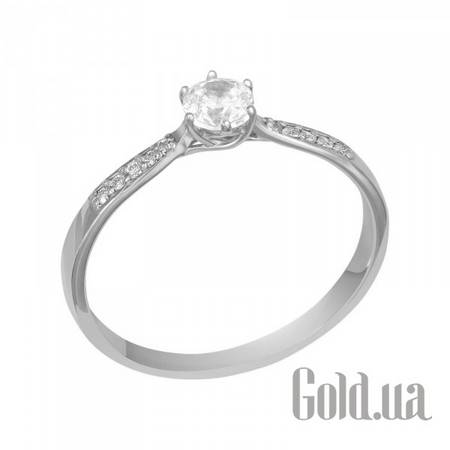 Кольцо Золотое кольцо с куб. циркониями, 17.5