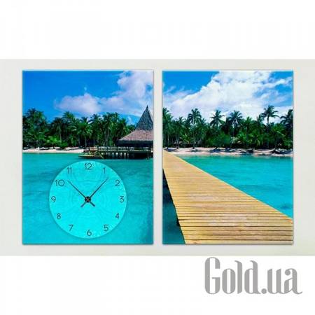 Настенные часы Настенные часы 1C-6-2p-W