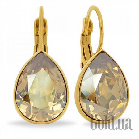 Серьги Серьги с кристаллами Swarovski в позолоте