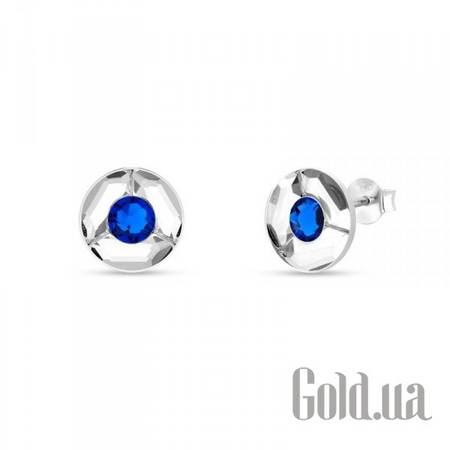 Пусеты (гвоздики) Серьги с кристаллами Swarovski