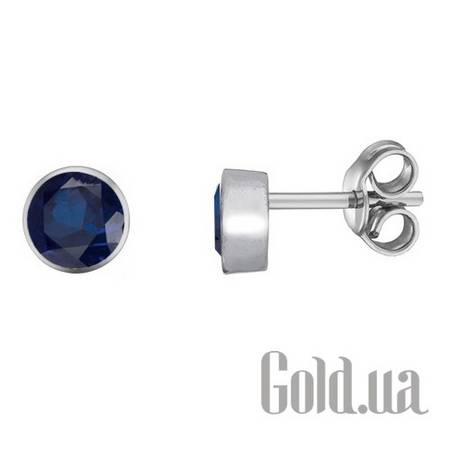 Серьги-гвоздики Серебряные серьги с куб. циркониями