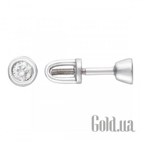 Серьги-гвоздики Золотые серьги с бриллиантами