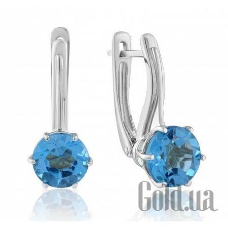 Серьги Золотые серьги с топазами