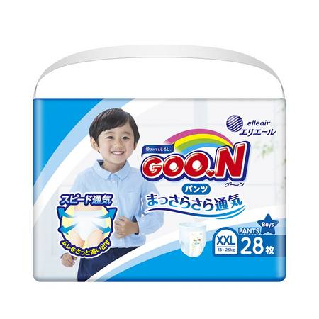 Подгузники-трусики Goo.N для мальчика, размер XXL, 13-25 кг, 28 шт