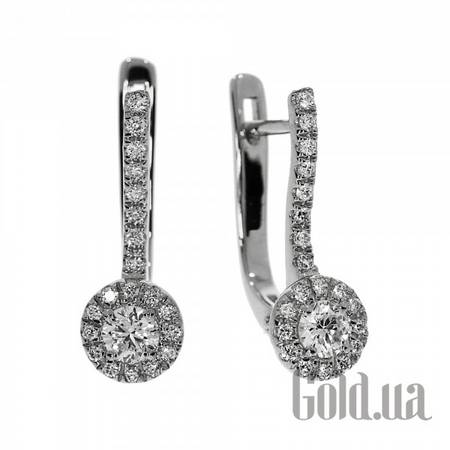 Серьги Золотые серьги с бриллиантами