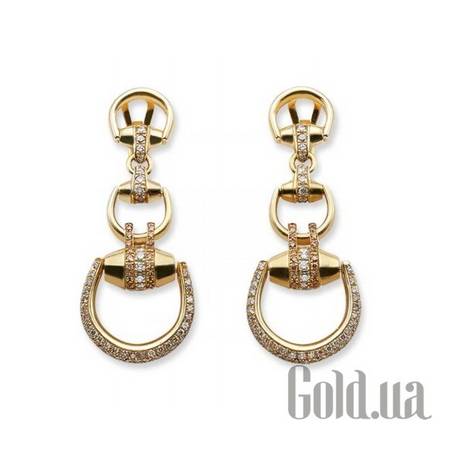 Серьги с подвесками Золотые серьги с бриллиантами