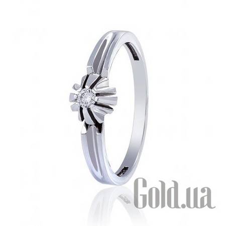 Кольцо Золотое кольцо с бриллиантом, 16.5