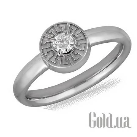 Кольцо Золотое кольцо с бриллиантом, 17.5