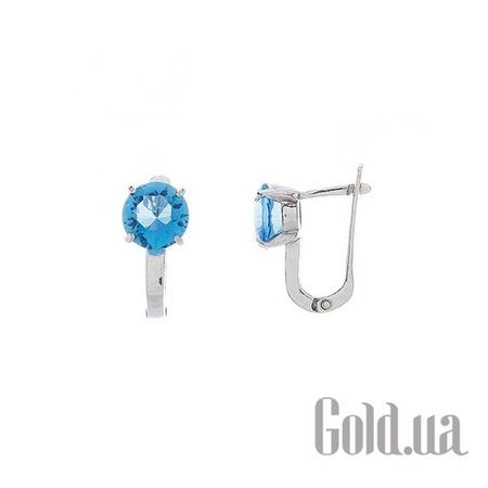 Серьги Серебряные серьги с куб. циркониями