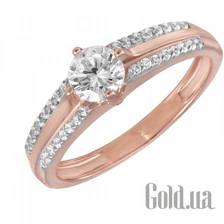 Кольцо Золотое кольцо с куб.циркониями, 17.5