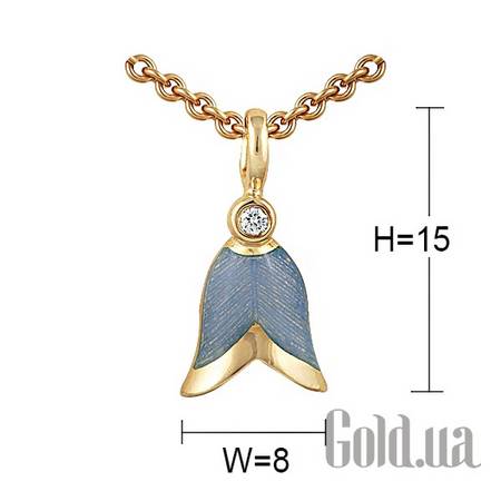 Колье Золотое колье с бриллиантом