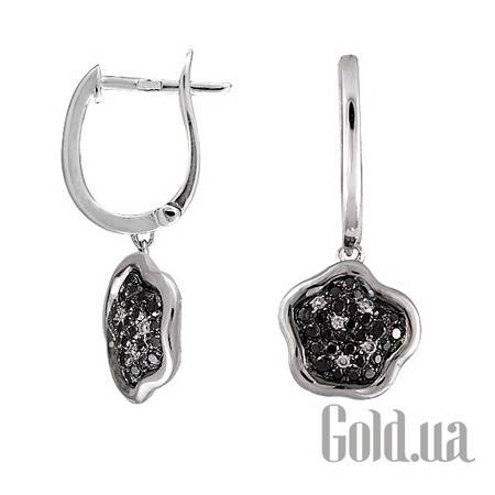 Серьги с подвесками Золотые серьги с бриллиантами