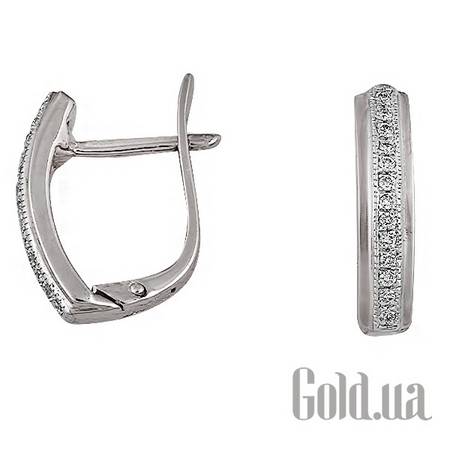 Серьги Золотые серьги с бриллиантами