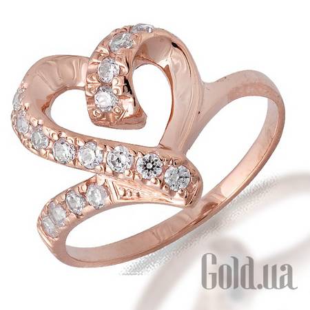 Кольцо Золотое кольцо с куб. циркониями, 18.5