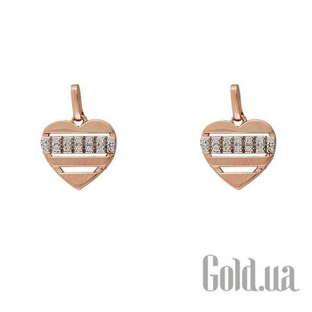 Серьги-гвоздики Золотые  серьги с бриллиантами