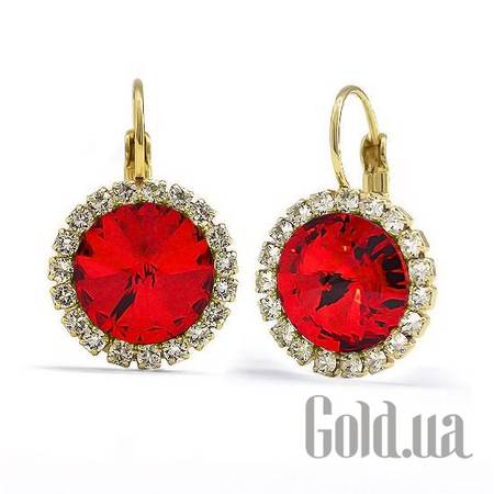 Серьги Серьги с кристаллами Swarovski в позолоте