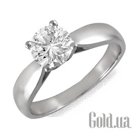 Кольцо Золотое кольцо с бриллиантом 1,00 карат, 17