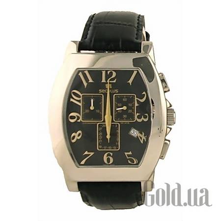 Швейцарские часы 4469.1.816 ss case, black dial, black leather