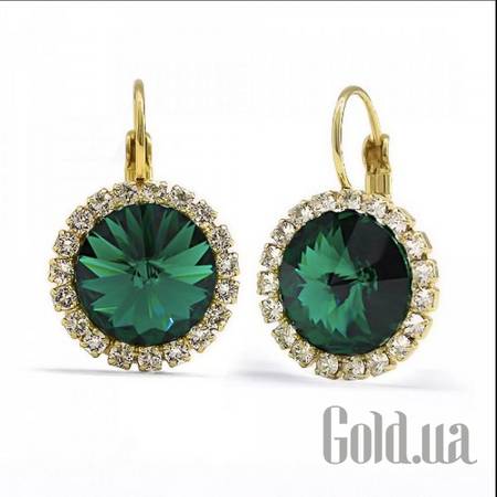 Серьги Серьги с кристаллами Swarovski в позолоте