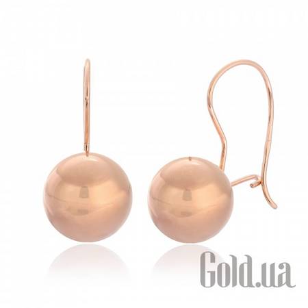 Серьги Серебряные серьги в позолоте