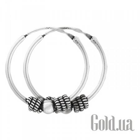 Серьги-кольца Серебряные серьги