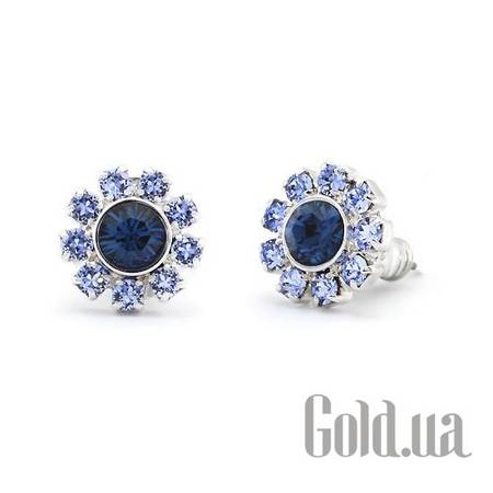 Пусеты (гвоздики) Серьги с кристаллами Swarovski