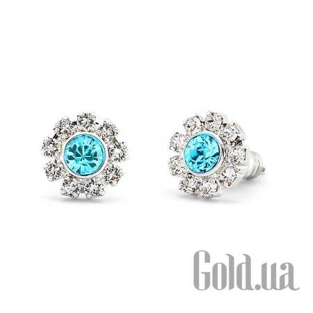 Пусеты (гвоздики) Серьги с кристаллами Swarovski