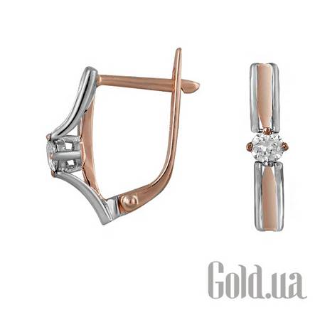 Серьги Золотые серьги с бриллиантами