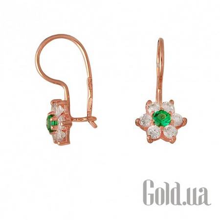 Детские серьги Золотые серьги с куб.циркониями