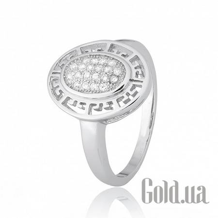 Кольцо Серебряное кольцо с куб. циркониями, 17.5