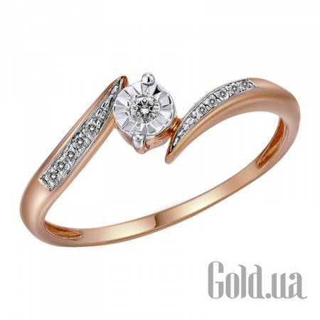 Кольцо Золотое кольцо с бриллиантами, 16.5