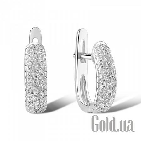 Серьги Золотые серьги с бриллиантами