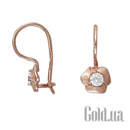 Детские серьги Золотые серьги с куб.циркониями