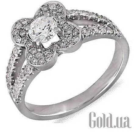 Кольцо Золотое кольцо с бриллиантами, 17.5