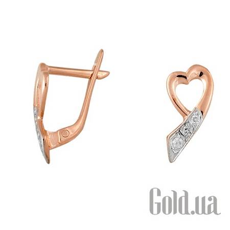 Детские серьги Золотые серьги с куб. циркониями
