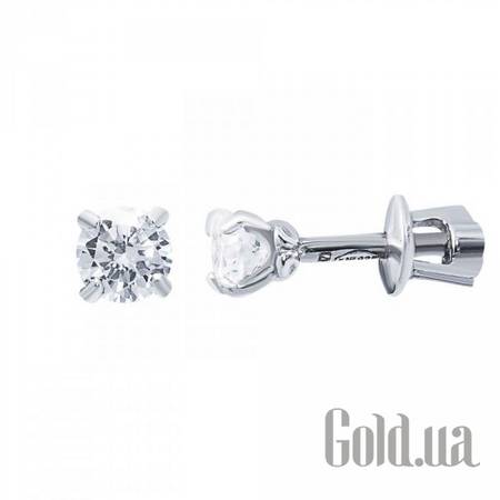 Серьги-гвоздики Серебряные серьги с куб. циркониями