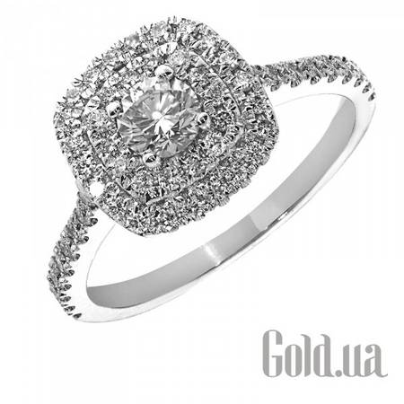 Кольцо Золотое кольцо с бриллиантами, 17.5