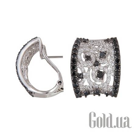 Серьги Золотые серьги с бриллиантами