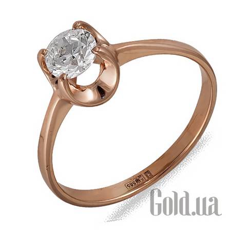 Кольцо Золотое кольцо с куб. цирконием, 17.5