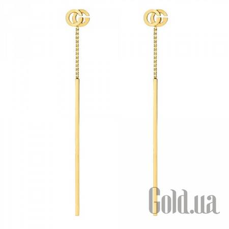 Серьги с подвесками Золотые серьги