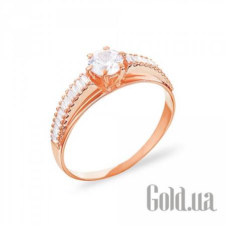 Кольцо Золотое кольцо с куб. циркониями, 21