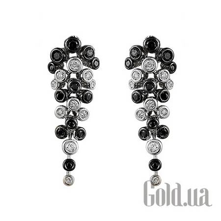 Серьги с подвесками Золотые серьги с бриллиантами