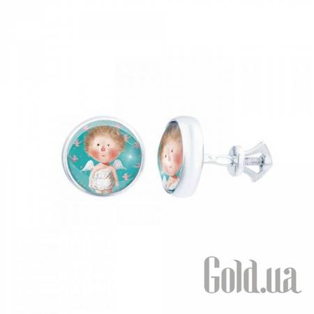 Серьги-гвоздики Серебряные серьги 