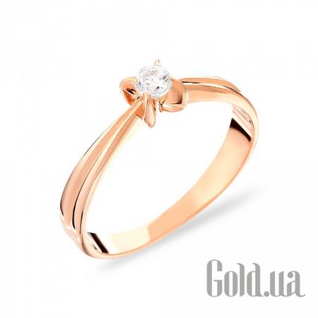 Кольцо Золотое кольцо с куб. цирконием, 16.5