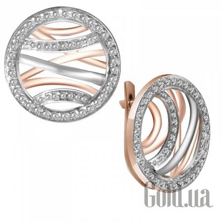 Серьги Золотые серьги с бриллиантами