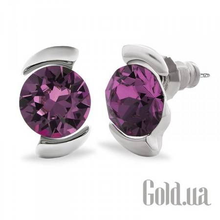 Пусеты (гвоздики) Серьги с кристаллами Swarovski