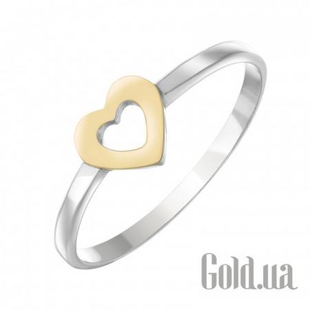 Кольцо Серебряное кольцо в позолоте, 15